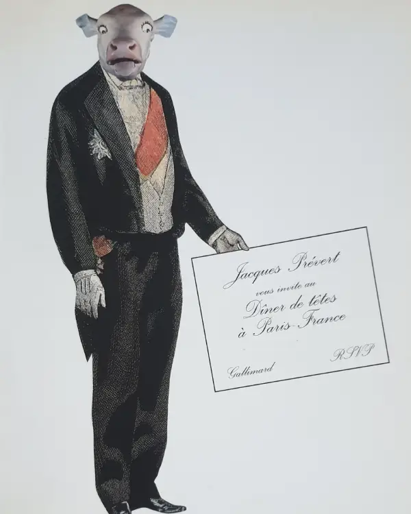 Couverture Jacques Prévert Diner des bêtes à Paris-France