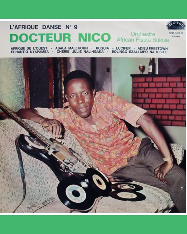 Docteur Nico L'Afrique danse 9 vinyle