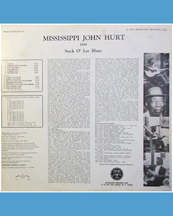 John Hurt Mississipi 1928