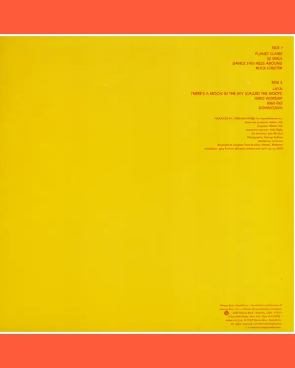 The B52's Planet Claire