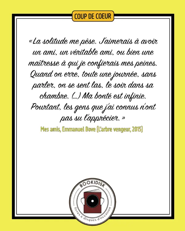 4e de couv Emmanuel Bove Mes amis