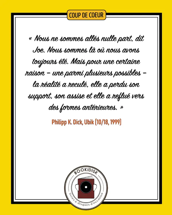 4e de couv Philip K.Dick - Ubik